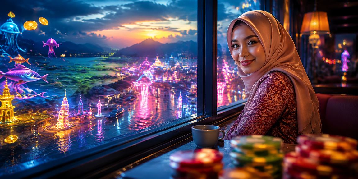 Pemain Malaysia bermain permainan menembak ikan 1883 bergaya Melayu di Kedah