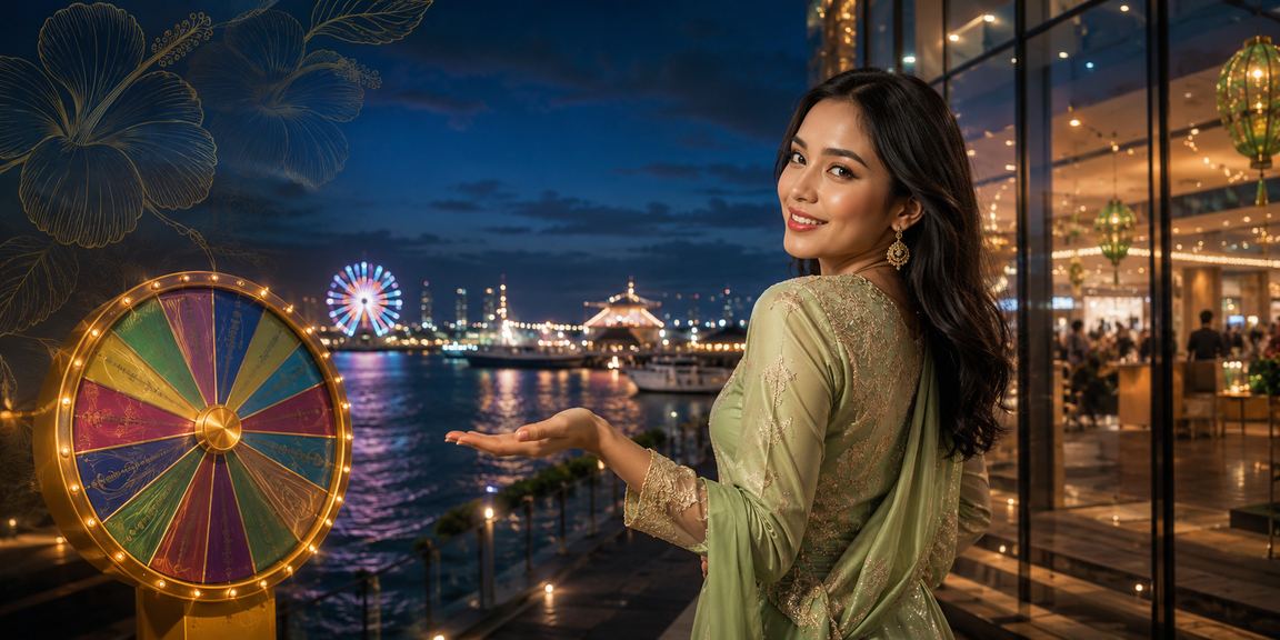 Pemain Malaysia bermain roulette semasa Hari Raya di platform 1883